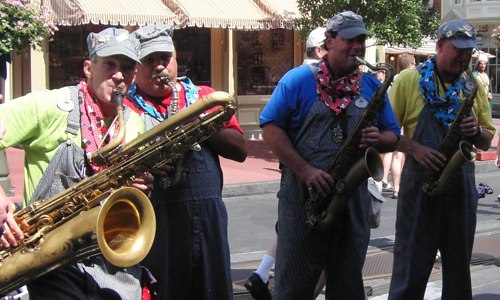 2005 Disney World sax quartet